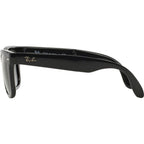 Wayfarer Folding RB4105, Black/Green Glass Lenses 50 Eye Size