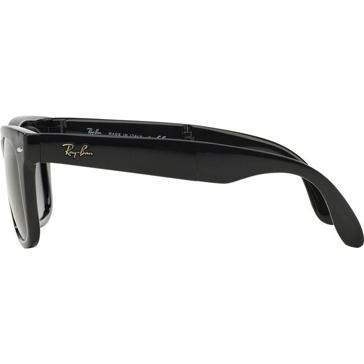 Wayfarer Folding RB4105, Black/Green Glass Lenses 50 Eye Size