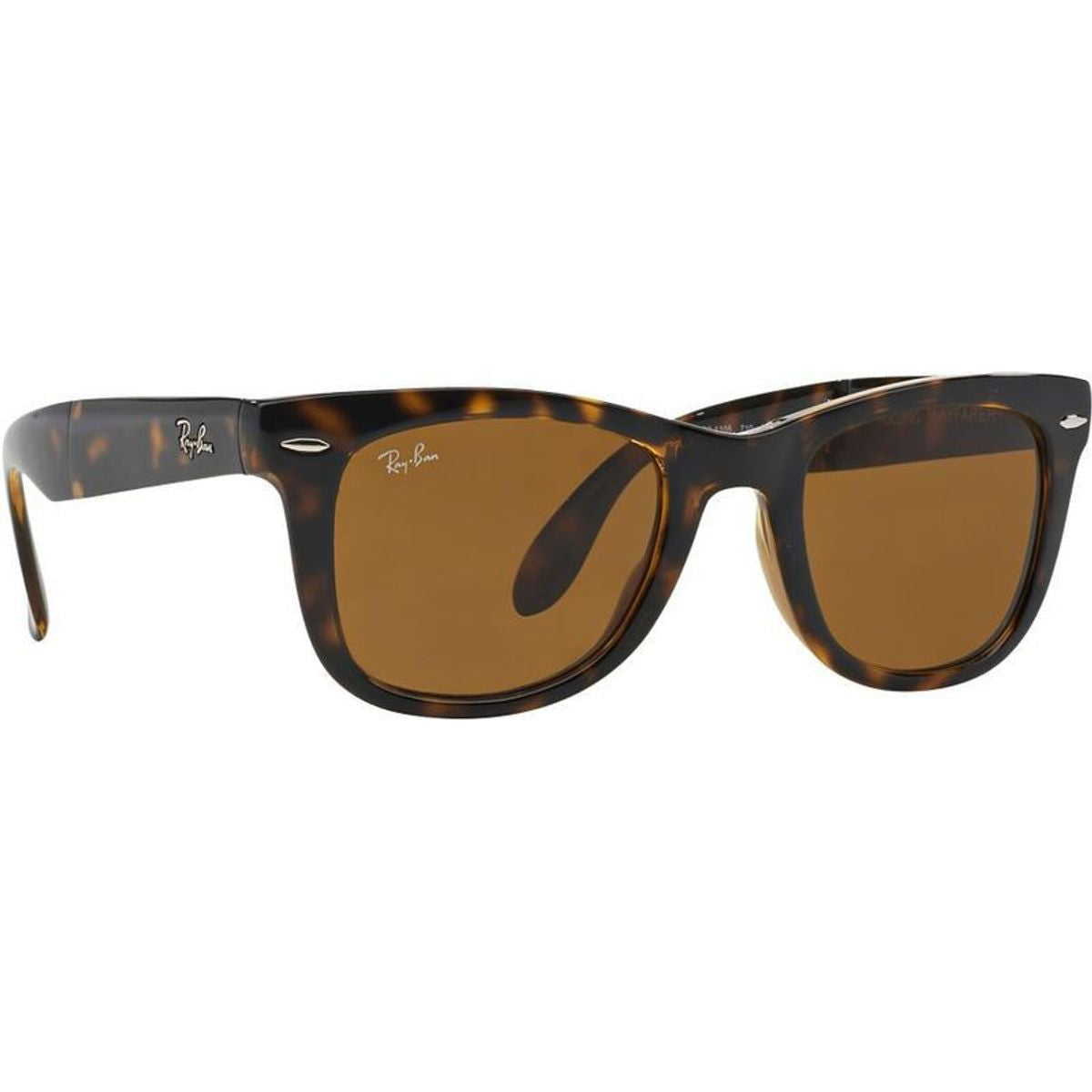 Wayfarer Folding RB4105, Light Havana/Brown Glass Lenses 50 Eye Size