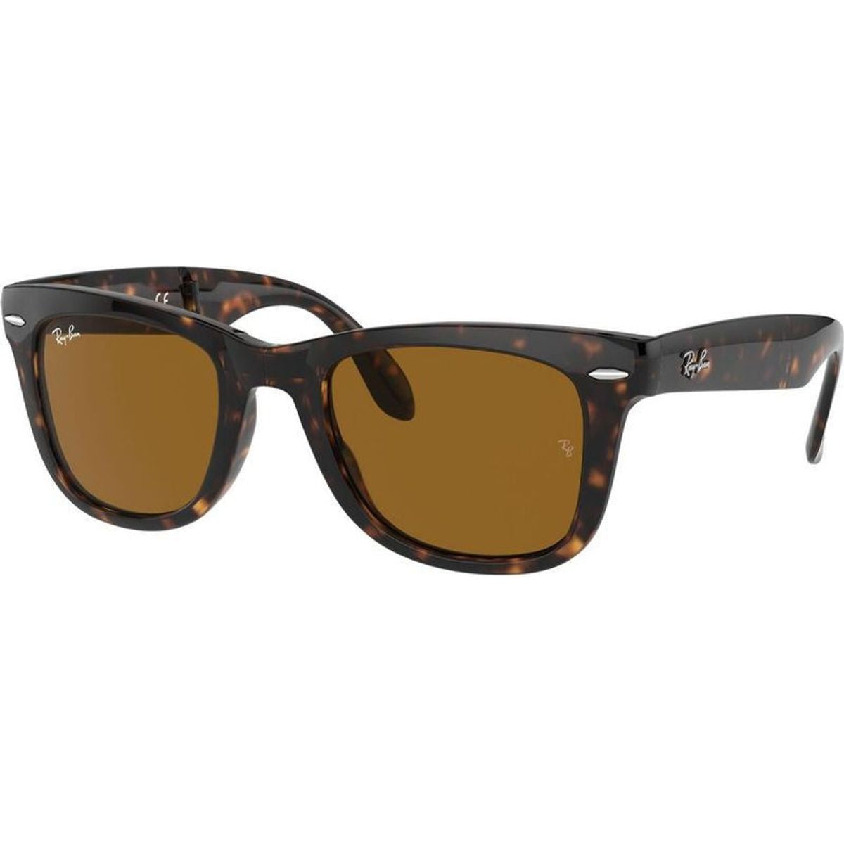 Wayfarer Folding RB4105, Light Havana/Brown Glass Lenses 50 Eye Size