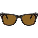 Wayfarer Folding RB4105, Light Havana/Brown Glass Lenses 50 Eye Size