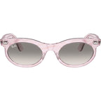 Wayfarer Oval RB2242, Photochromic Purple Waves/Grey Clear Gradient Glass Lenses 53 Eye Size