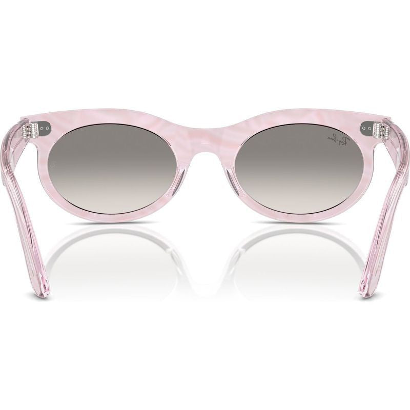 Wayfarer Oval RB2242, Photochromic Purple Waves/Grey Clear Gradient Glass Lenses 53 Eye Size