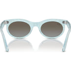 Wayfarer Oval RB2242, Photochromic Azure Waves/Blue Brown Gradient Glass Lenses 53 Eye Size