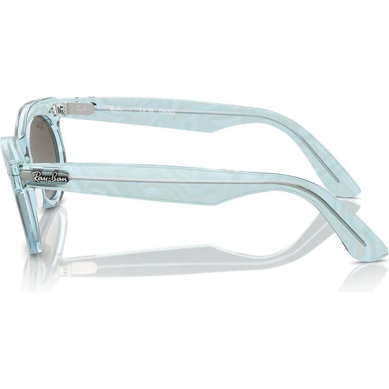 Wayfarer Oval RB2242, Photochromic Azure Waves/Blue Brown Gradient Glass Lenses 53 Eye Size