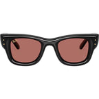 Wayfarer Puffer RB4940, Black/Dark Violet Lenses 47 Eye Size