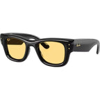 Wayfarer Puffer RB4940, Black/Yellow Lenses 47 Eye Size