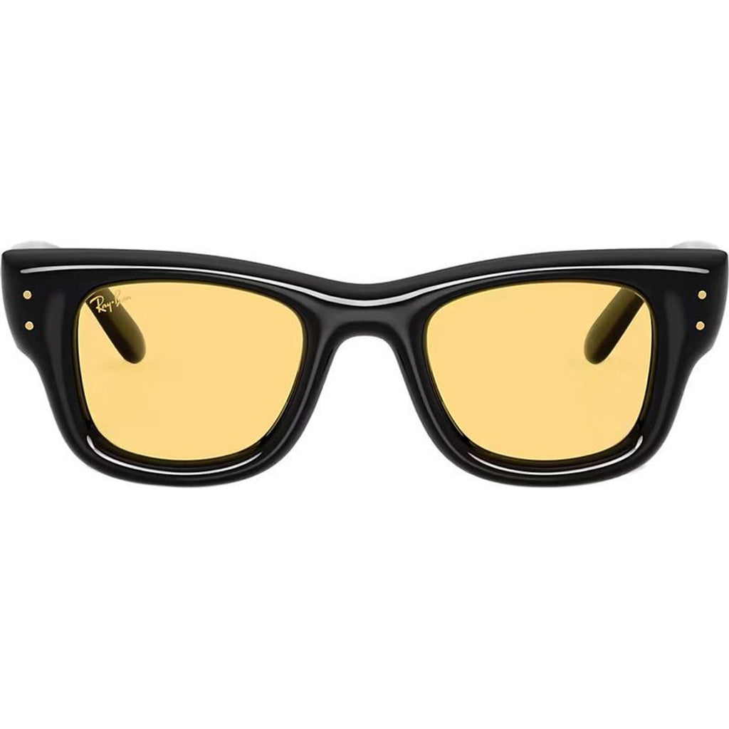 Wayfarer Puffer RB4940, Black/Yellow Lenses 47 Eye Size