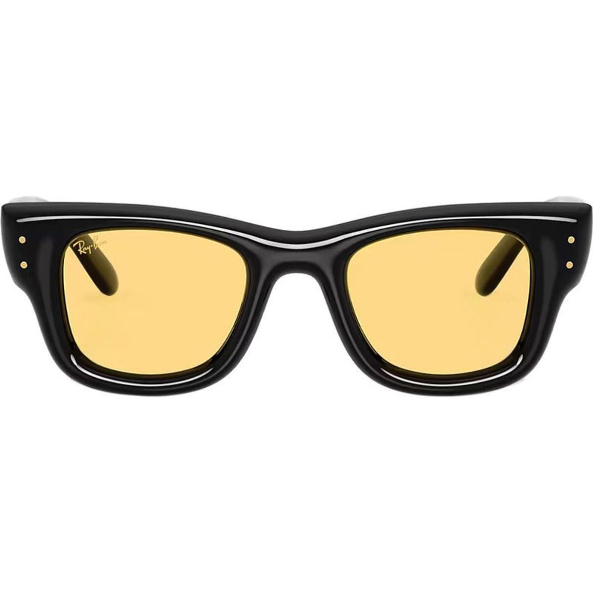 Wayfarer Puffer RB4940, Black/Yellow Lenses 50 Eye Size