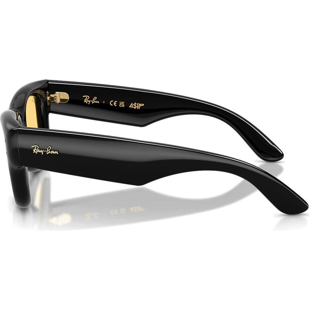 Wayfarer Puffer RB4940, Black/Yellow Lenses 50 Eye Size