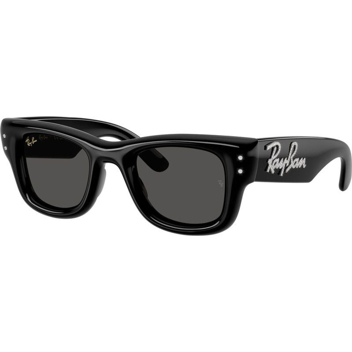 Wayfarer Puffer RB4940B, Black and Strass/Dark Grey Lenses