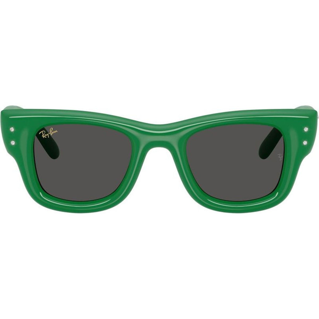 Wayfarer Puffer RB4940B, Green and Strass/Dark Grey Lenses