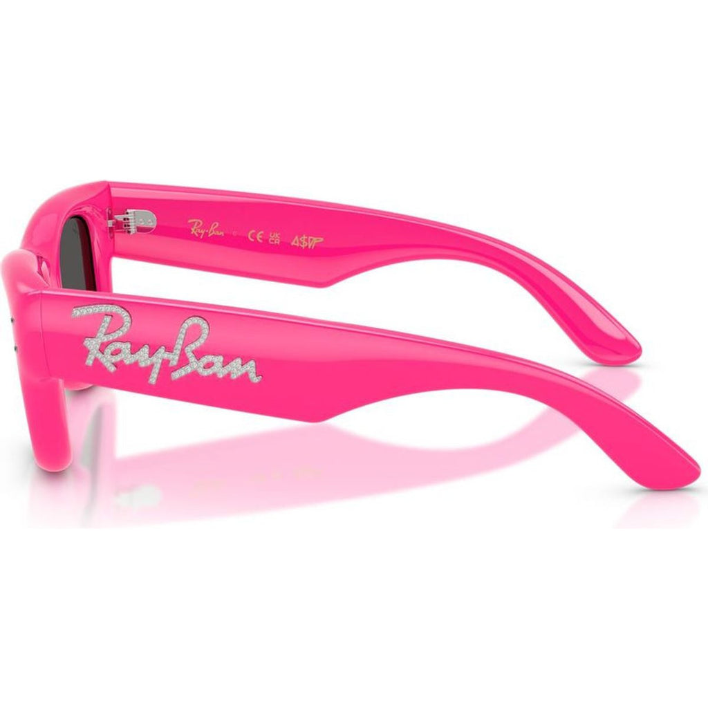 Wayfarer Puffer RB4940B, Pink and Strass/Dark Grey Lenses