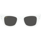 Wayfarer Puffer RB4940B, White and Strass/Dark Grey Lenses