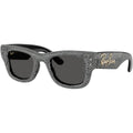 Wayfarer Puffer RB4940BP, Black and Strass Pave/Dark Grey Lenses
