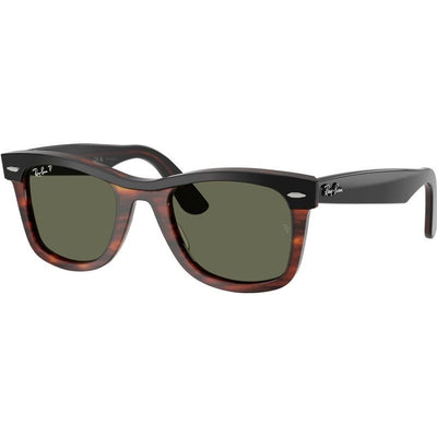 Wayfarer RB2240, Black on Havana/Green Polarised Glass Lenses