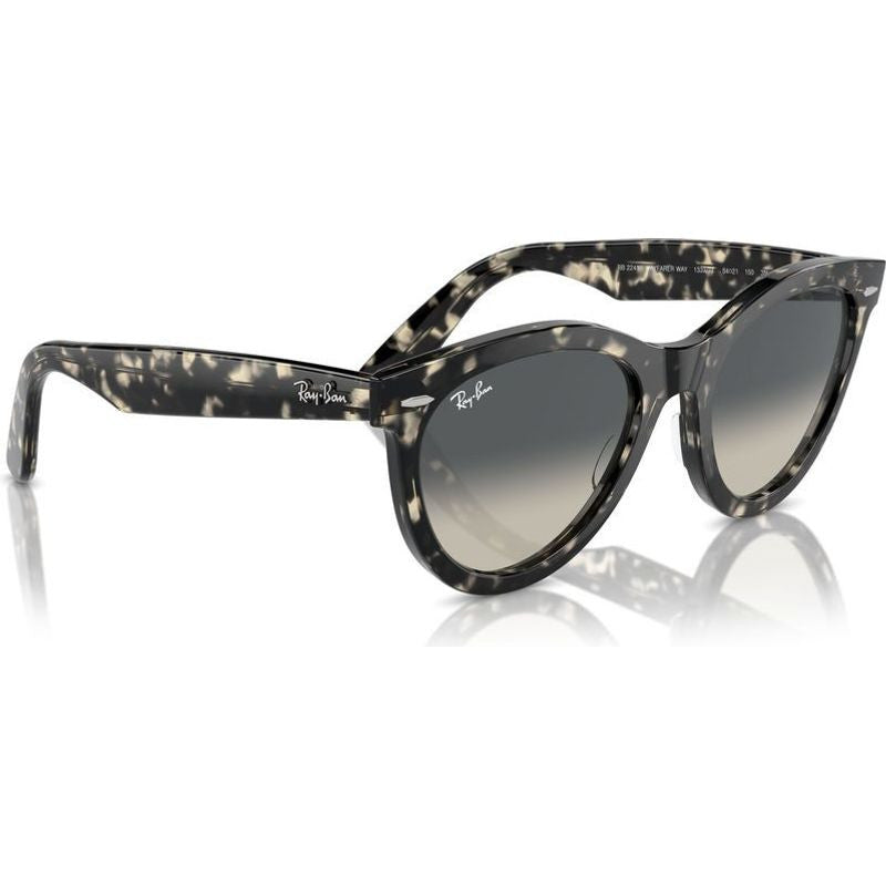 Wayfarer Way RB2241, Grey Havana/Grey Gradient Glass Lenses 54 Eye Size