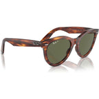 Wayfarer Way RB2241, Striped Havana/Green Polarised Glass Lenses 54 Eye Size