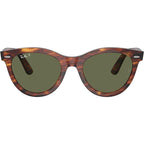 Wayfarer Way RB2241, Striped Havana/Green Polarised Glass Lenses 54 Eye Size