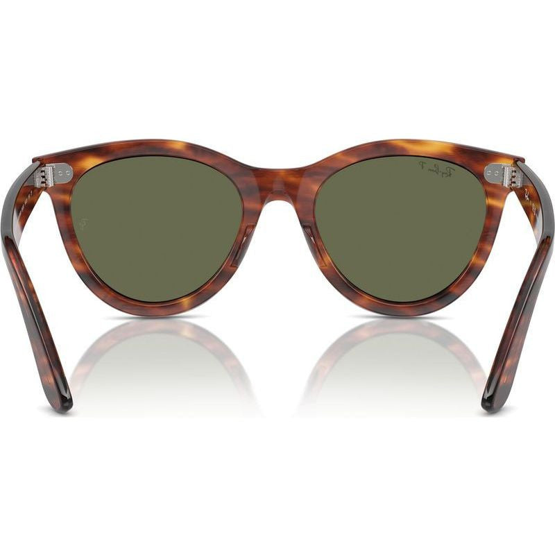 Wayfarer Way RB2241, Striped Havana/Green Polarised Glass Lenses 54 Eye Size