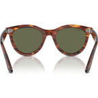 Wayfarer Way RB2241, Striped Havana/Green Polarised Glass Lenses 54 Eye Size