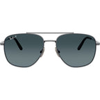 William Titanium RB8097, Gunmetal/Blue Gradient Glass Polarised Lenses