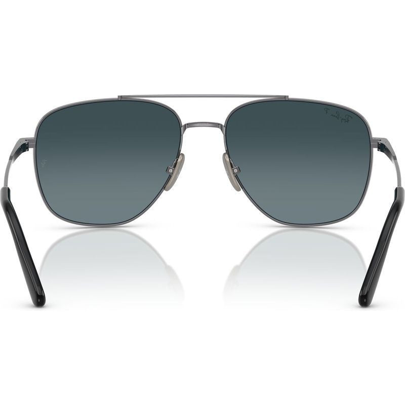 William Titanium RB8097, Gunmetal/Blue Gradient Glass Polarised Lenses