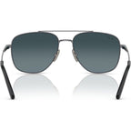 William Titanium RB8097, Gunmetal/Blue Gradient Glass Polarised Lenses
