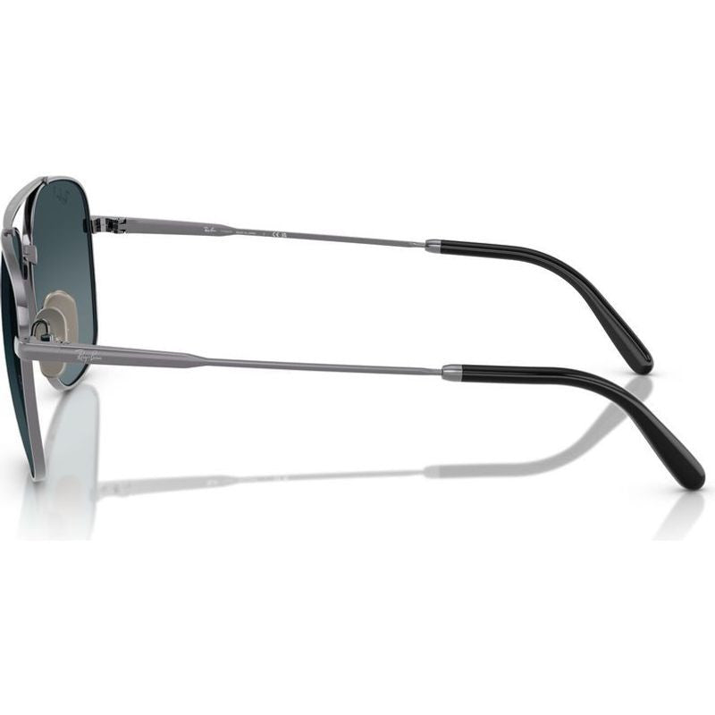 William Titanium RB8097, Gunmetal/Blue Gradient Glass Polarised Lenses