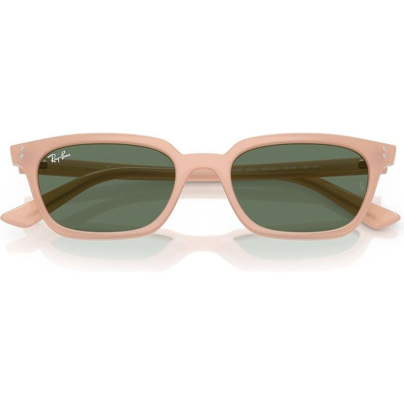 Zaya RB4456, Cloudy Natural Pink/Dark Green Lenses 53 Eye Size