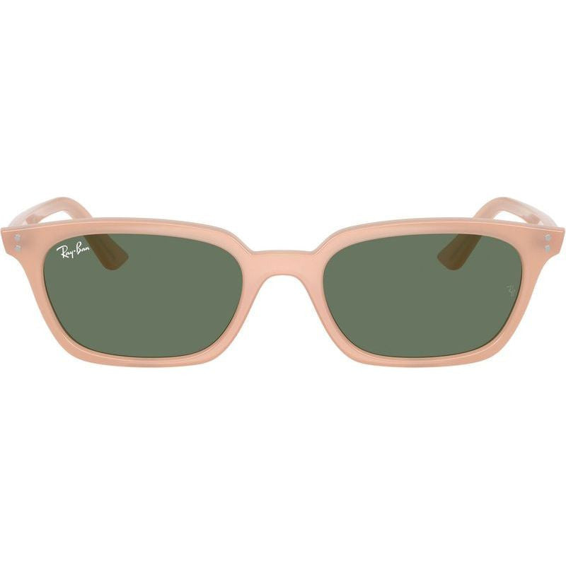 Zaya RB4456, Cloudy Natural Pink/Dark Green Lenses 53 Eye Size