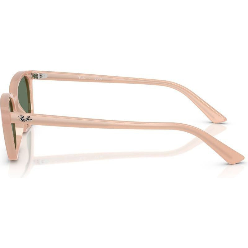 Zaya RB4456, Cloudy Natural Pink/Dark Green Lenses 53 Eye Size