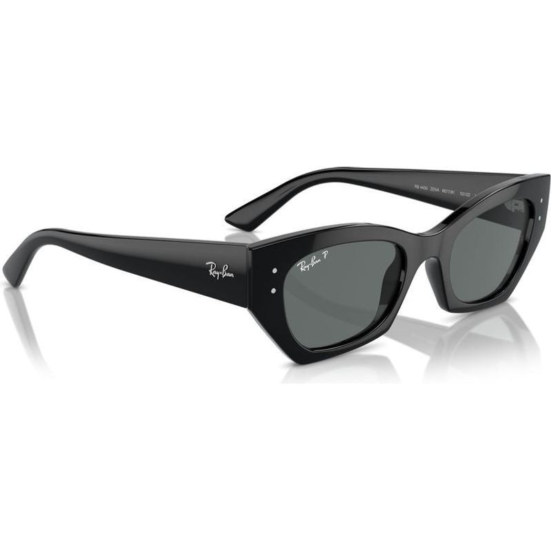 Zena RB4430, Black/Dark Grey Polarised Lenses 52 Eye Size
