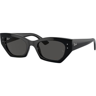 Zena RB4430, Black/Dark Grey Lenses 52 Eye Size