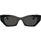 Zena RB4430, Black/Dark Grey Lenses 52 Eye Size