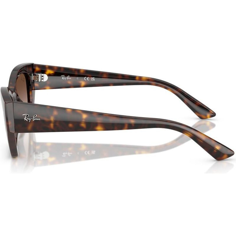 Zena RB4430, Havana/Brown Gradient Lenses 52 Eye Size
