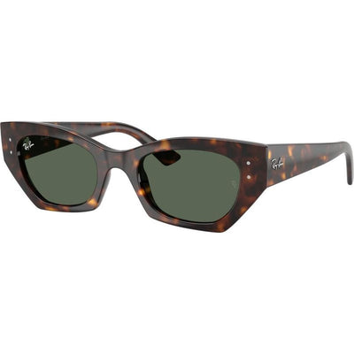 Zena RB4430, Havana/Dark Green Lenses 52 Eye Size