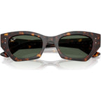 Zena RB4430, Havana/Dark Green Lenses 52 Eye Size