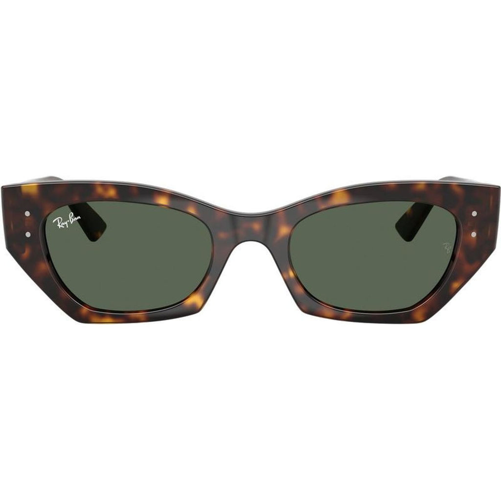 Zena RB4430, Havana/Dark Green Lenses 52 Eye Size
