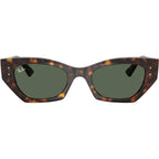 Zena RB4430, Havana/Dark Green Lenses 52 Eye Size