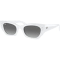 Zena RB4430, White Snow/Grey Gradient Lenses 52 Eye Size