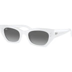 Zena RB4430, White Snow/Grey Gradient Lenses 52 Eye Size