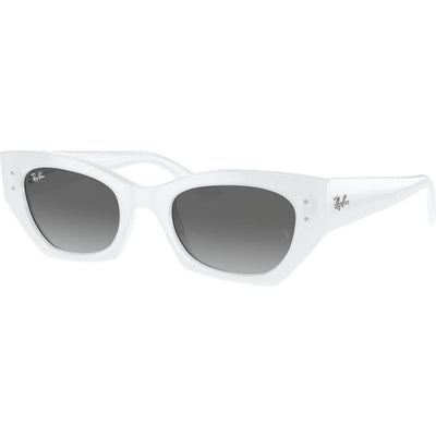 Zena RB4430, White Snow/Grey Gradient Lenses 52 Eye Size