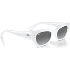 Zena RB4430, White Snow/Grey Gradient Lenses 52 Eye Size