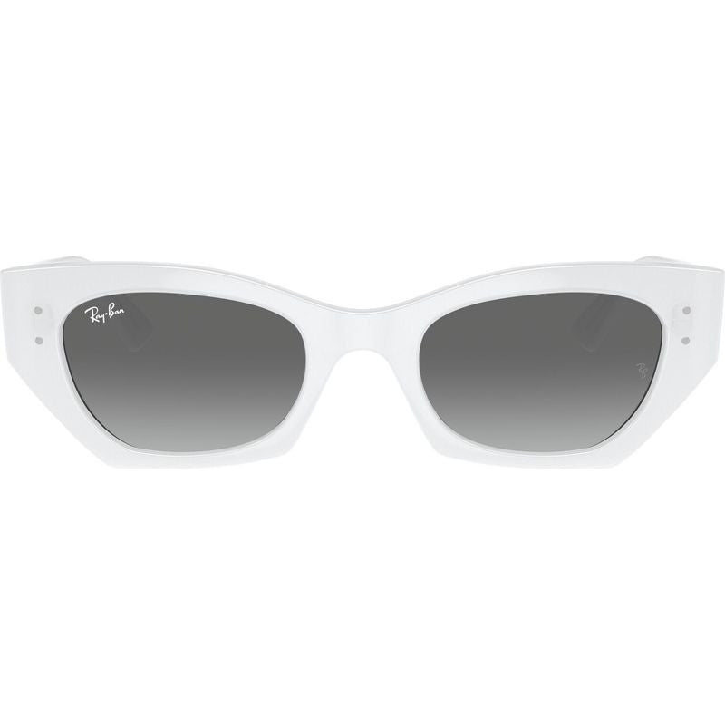 Zena RB4430, White Snow/Grey Gradient Lenses 52 Eye Size