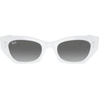 Zena RB4430, White Snow/Grey Gradient Lenses 52 Eye Size