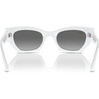 Zena RB4430, White Snow/Grey Gradient Lenses 52 Eye Size