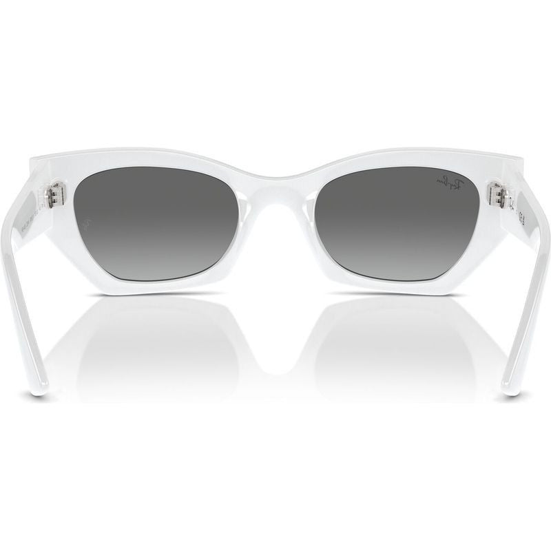 Zena RB4430, White Snow/Grey Gradient Lenses 52 Eye Size