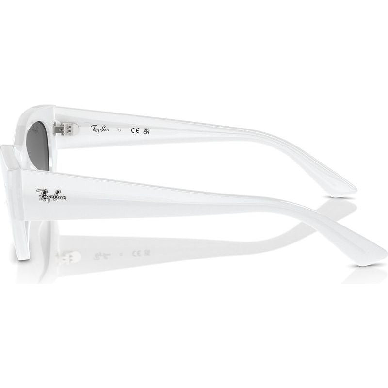 Zena RB4430, White Snow/Grey Gradient Lenses 52 Eye Size