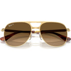Ray-Ban Bill Max RB3793 Arista Brown Gradient Polarised Glass Front2